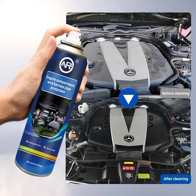 Reinigings- en beschermingsoplossing voor motorcompartiment voor auto's
