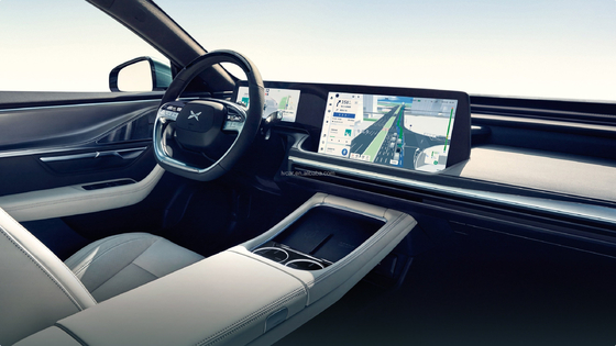 Xpeng P7 Ev 5 zitplaatsen Elektrische SUV Auto met donkere interieurkleur en turbomotor type